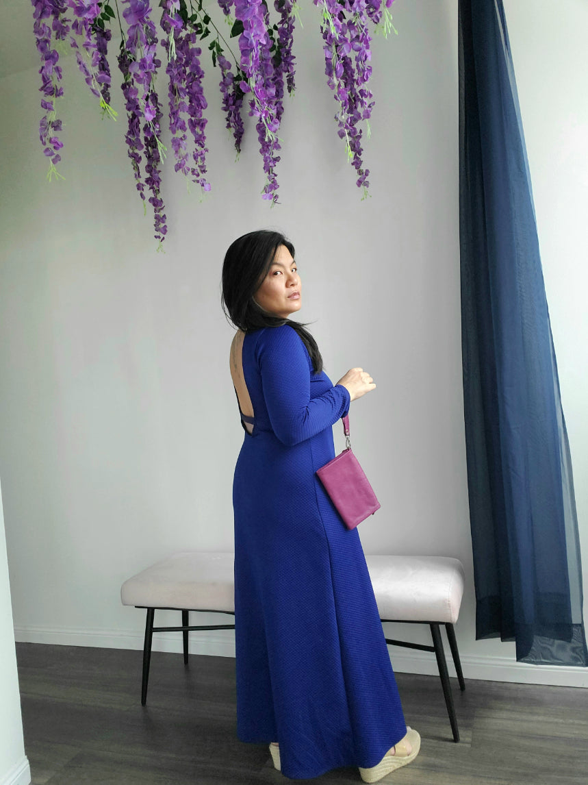 CM Backless Blue Dress (M) - 1of1