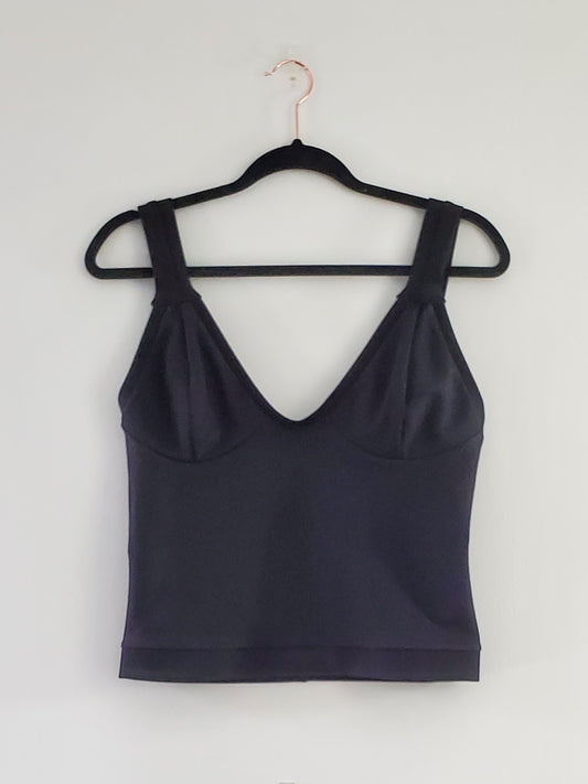 CM Black Ponte Tank with Seamed Bust (M/L up to C cup) - 1of1