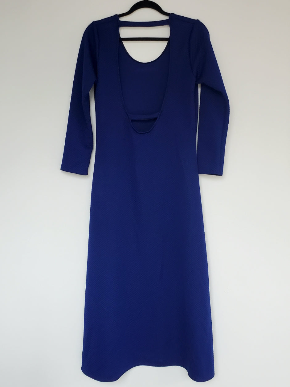 CM Backless Blue Dress (M) - 1of1