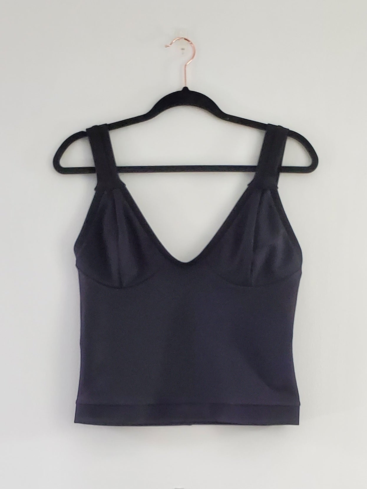CM Black Ponte Tank with Seamed Bust - 1of1