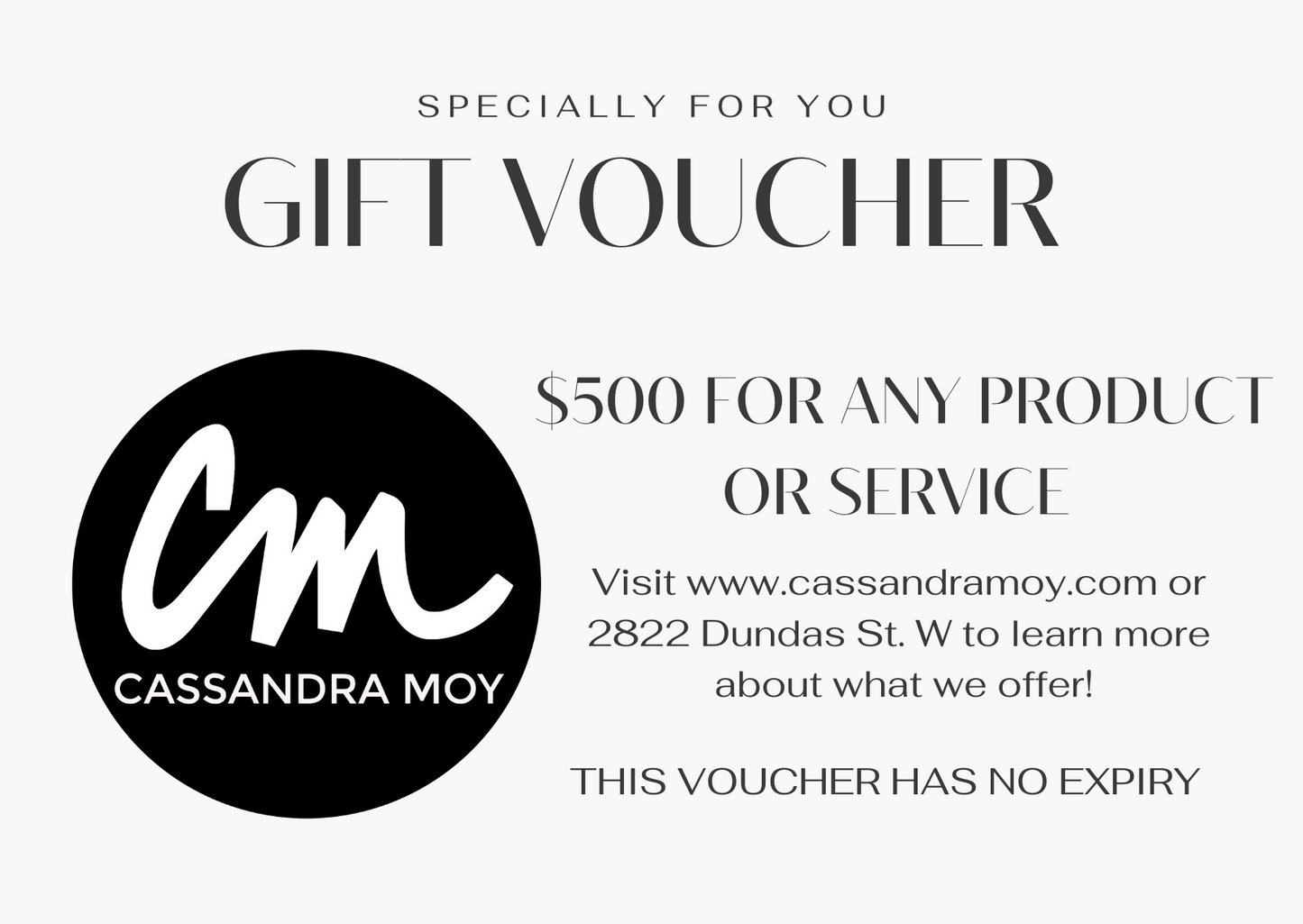 Cassandra Moy Gift Card